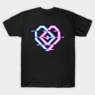 Celtic Knot Glitch Heart T-Shirt